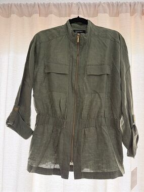 NWT Ellen Tracy Linen Jacket size small